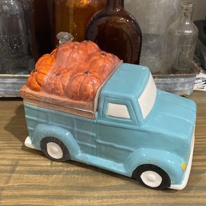 Fall Truck with Pumpkins Canister